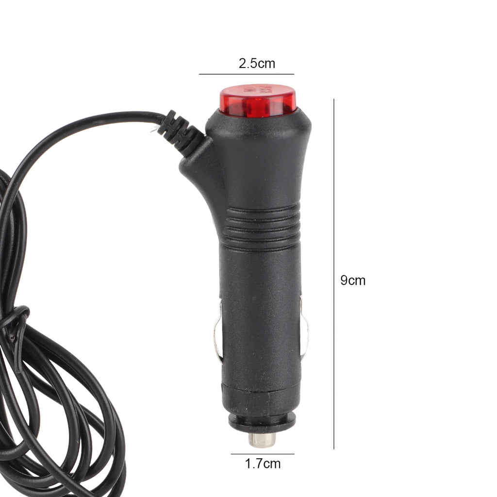 Car Male Cigarette Lighter Plug 1.5m Male Car Cigarette Lighter Socket Power Plug Adapter On Off 12V 24V Qme