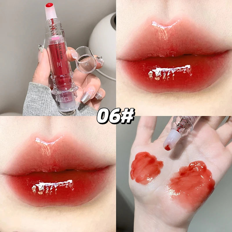 Gege Bear Lip Essence Gloss Autumn Winter Mirrored Hydrating Serum Qme GX1267-6