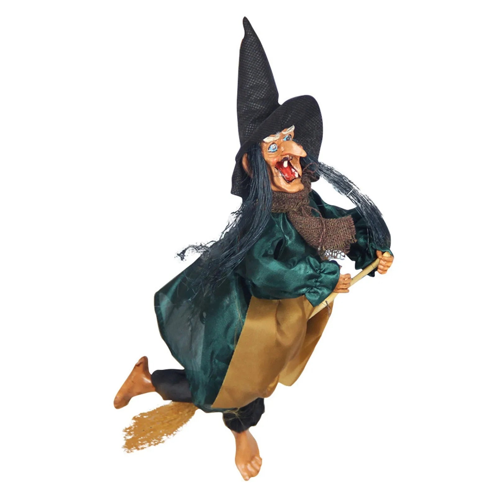 Halloween Talking Hangings Witch Halloween Decorations Animated Witch With LED Eyes And Spooky Sounds Horror Scense Props ﻿ Qme