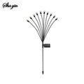 Solar Lawn Light, Outdoor Courtyard Garden Plug-In Light, Outdoor Waterproof Camping Light Qme G1673A 10 head warm light