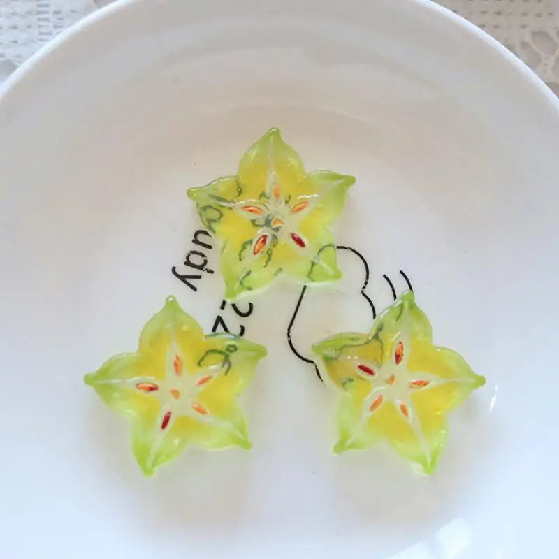 10PCS Mini Adorable Watermelon Flat Back Cabochons Kawaii Fruit Pieces for DIY Scrapbook Gift Wrapping Decor Qme StyleJ