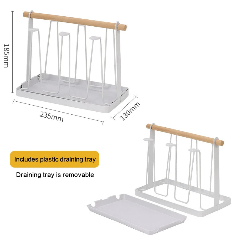 Drain Tray Mug Organizer Shelf Standing Bottle Holderhigh Durable Qme A7