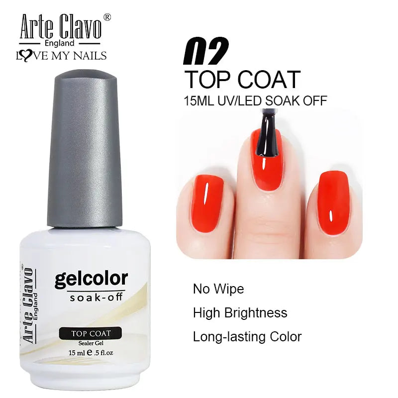 Arte Clavo Jelly Gel Polish Semi-transparent Pink Nude Clear DIY Nail