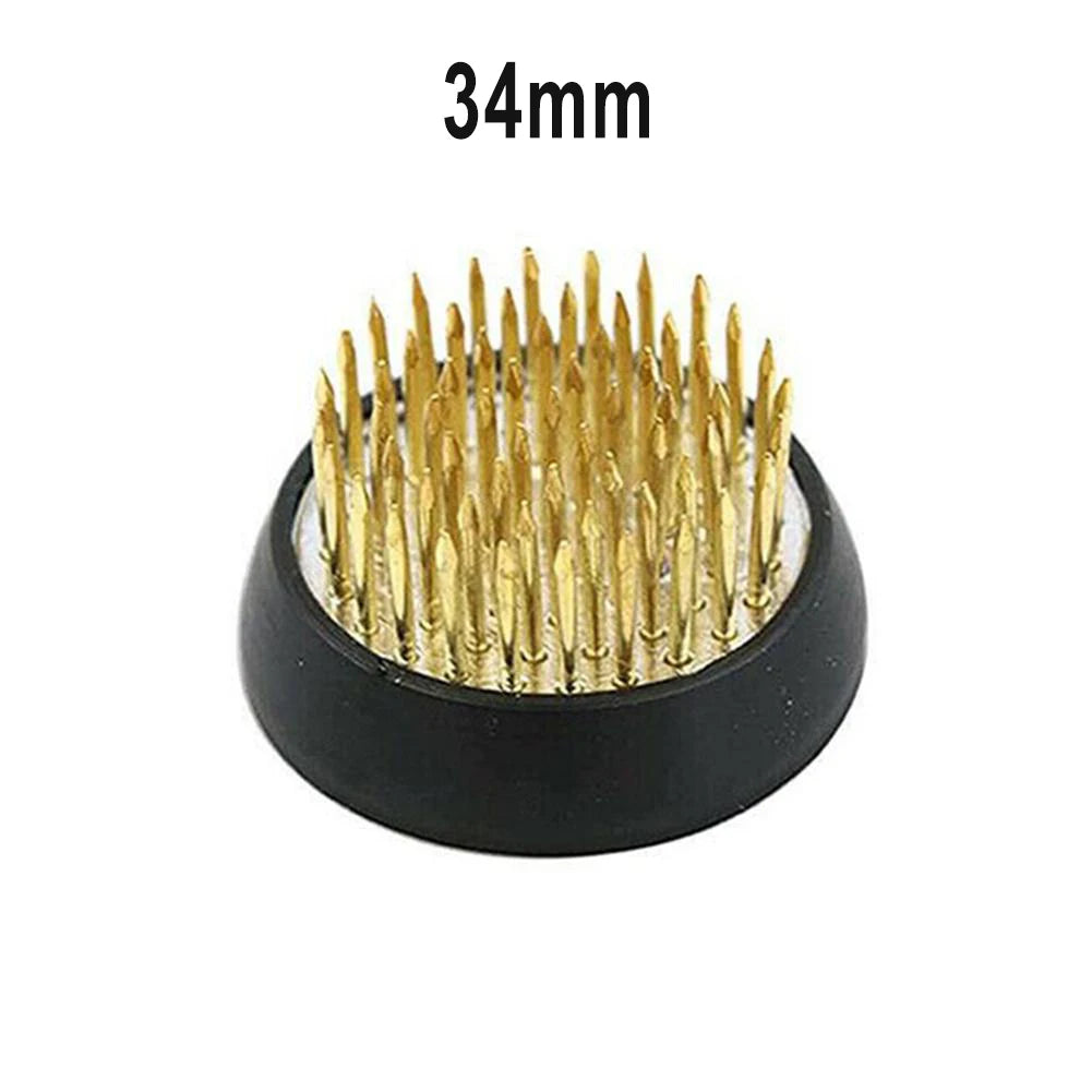 1 X Round Ikebana Holder Flower Base Holder Spiky Frog Fixed Tool Floral Arrange Tool Rubber Base Holder Flower Frog Qme