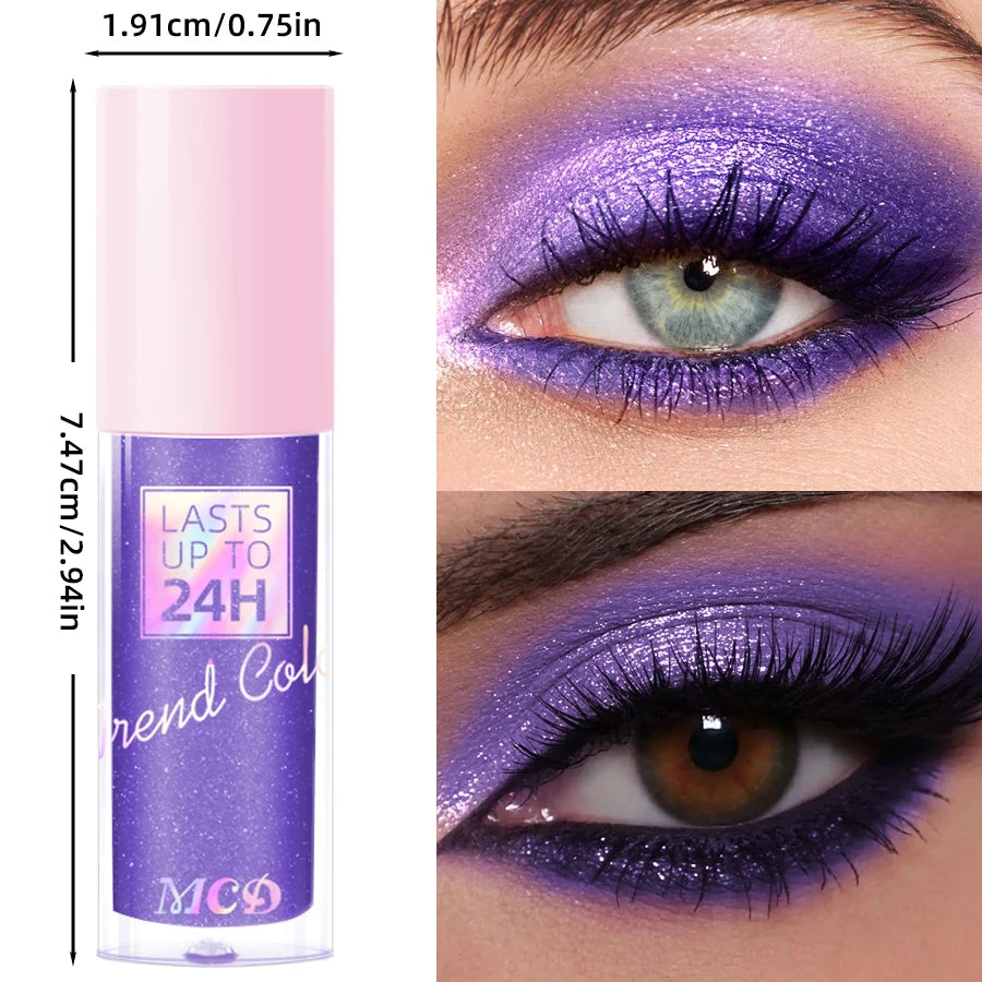 8 Metallic Waterproof Liquid Eyeshadow-high Shine Long-lasting Qme
