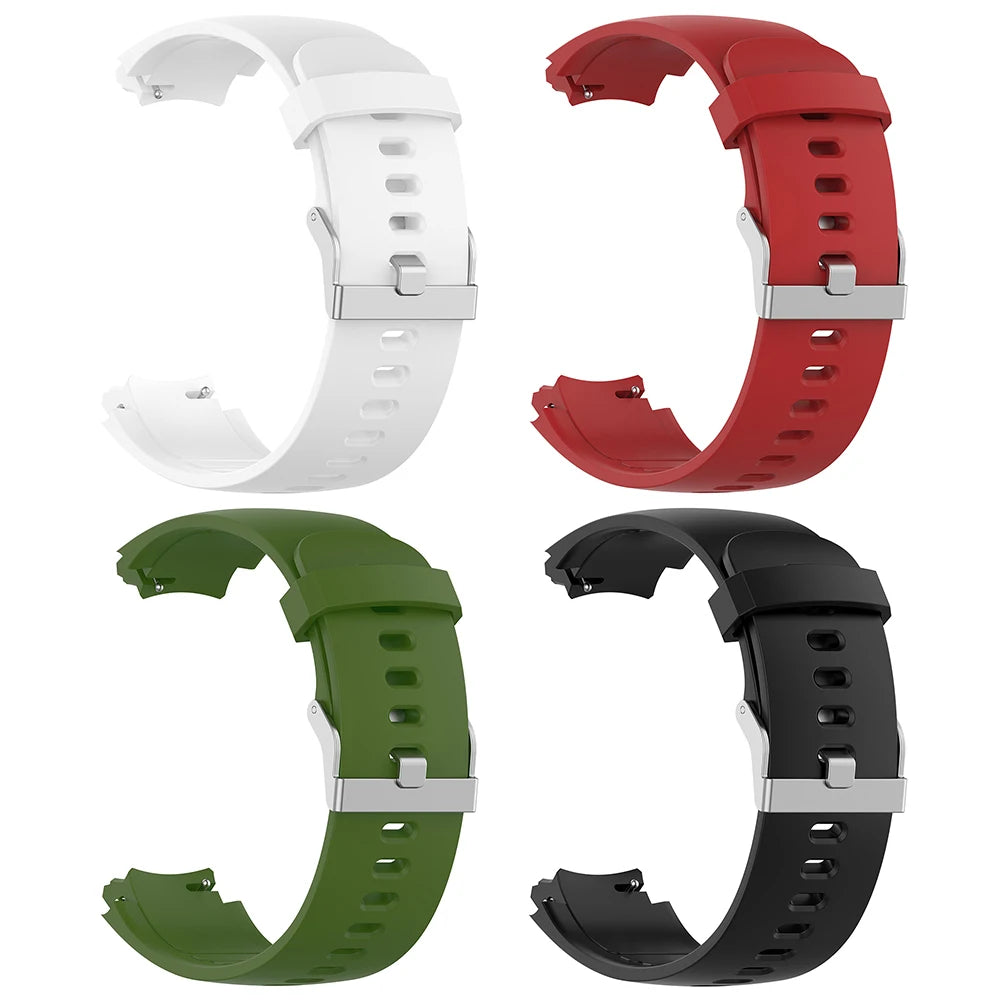 Silicone Strap Adjustable Sports Wristband Replacement Wrist Band Bracelet Smart Watch Band for Huami Verge Qme