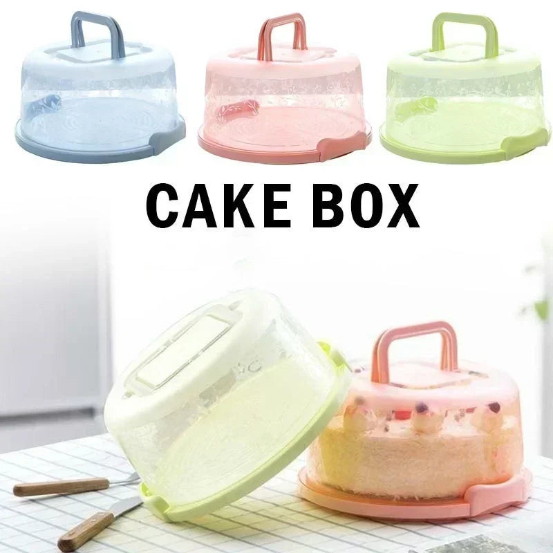 Kitchen PP Transparent Round Fresh-keeping Storage Boxs Portable Qme