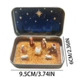Nativity Figurines Resin Christmas Decorations Holy Family Manger Nativity Scene Statue For Home Tabletop Cabinet Desk Bedside Qme as shown