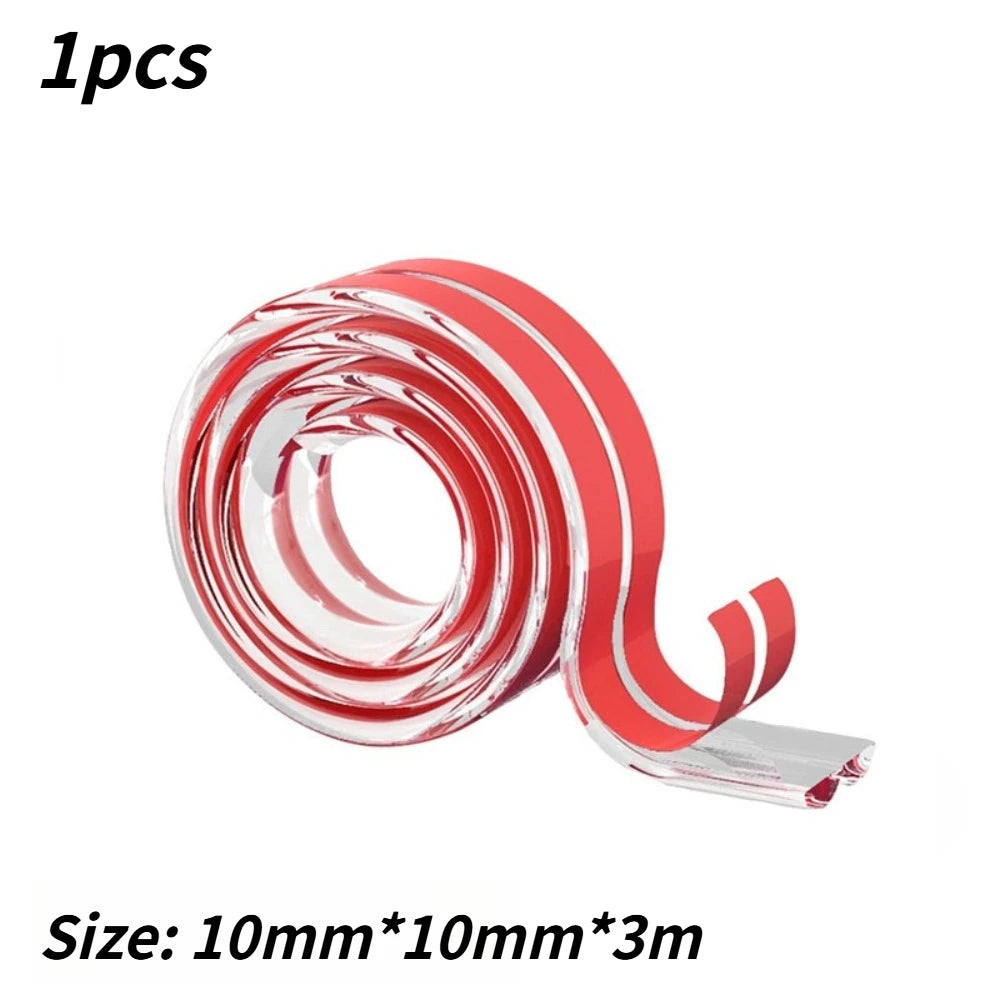 1/3/5M Self Adhesive Transparent Anti-collision Strip Soft Furniture Edge Corner Protector For Household Anti Knock Protection Qme 3M 1pcs