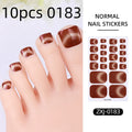 Cat Eye Style Nail Art Stickers Self adhesive Stickers For Toe Nails Full Cover Toenail Polish Stickers DIY Foot Decals Qme 10pcs 0183
