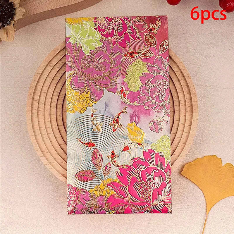 Universal Creative Koi High-end Envelope Wallet Red Spring Festival Qme A4