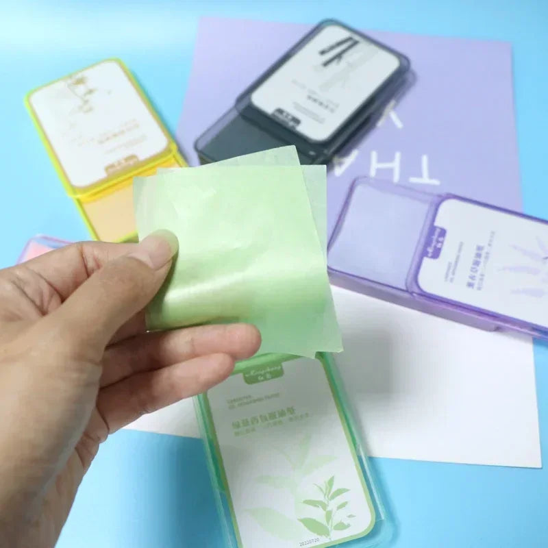300PcsFace Oil Absorbing Paper Summer Oil Control Wipes Absorbing Sheet Oily Paper Face Cleansing Makeup Tool Face Oil Blotting Qme