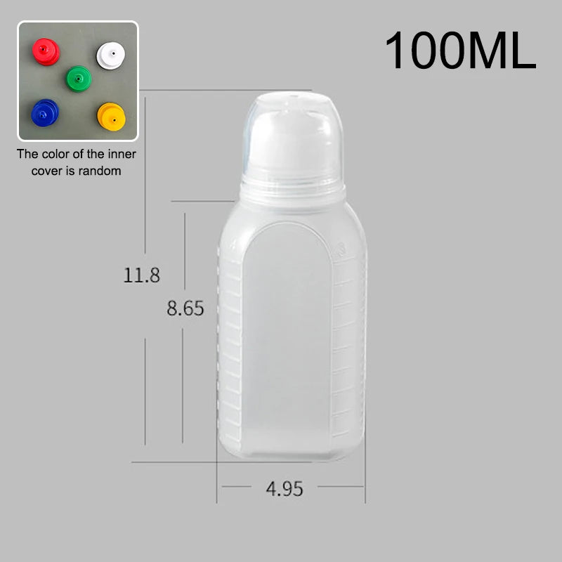30 60 Mini Squeeze Bottles Ketchup Condiment Sauce Bottle Honey Qme 100ml