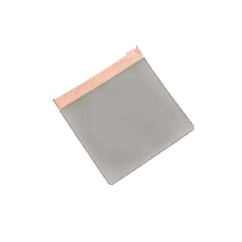10Pcs Reusable Pink Jewelry Zipper Pouches Soft EVA Plastic Storage Envelopes for Small Jewelry Rings Home Organization Qme