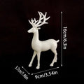 Rustic Table Ornaments Christmas Reindeer Decor For Home Indoor Xmas Holiday Small Statue Reindeer Christmas Decoration Qme A3