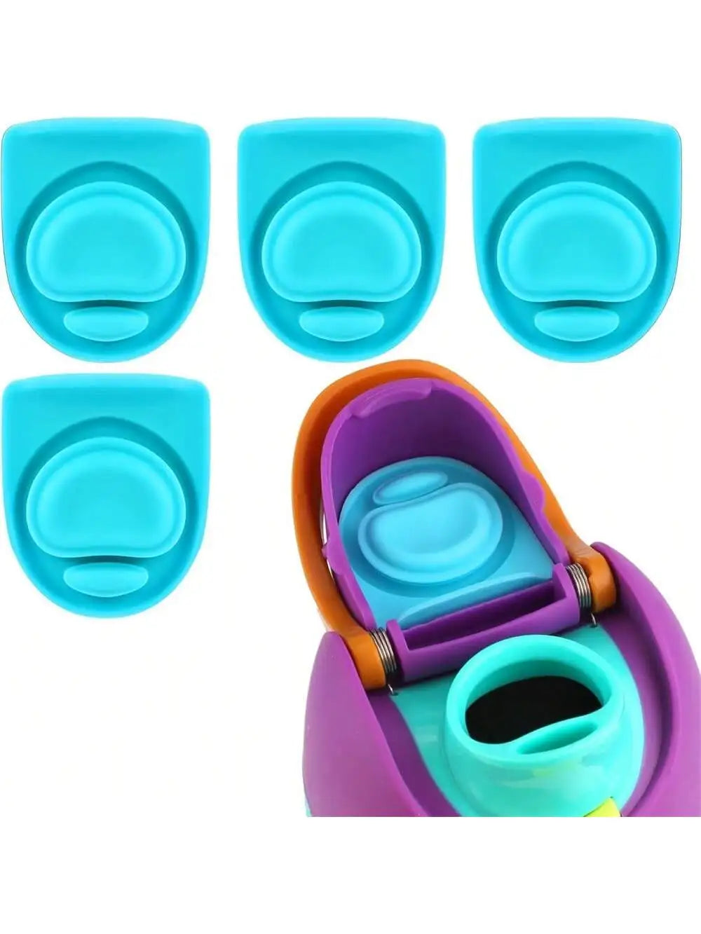 Replacement Stopper Compatible Water Bottle Lid Gasket 16 19 24 32 Qme blue