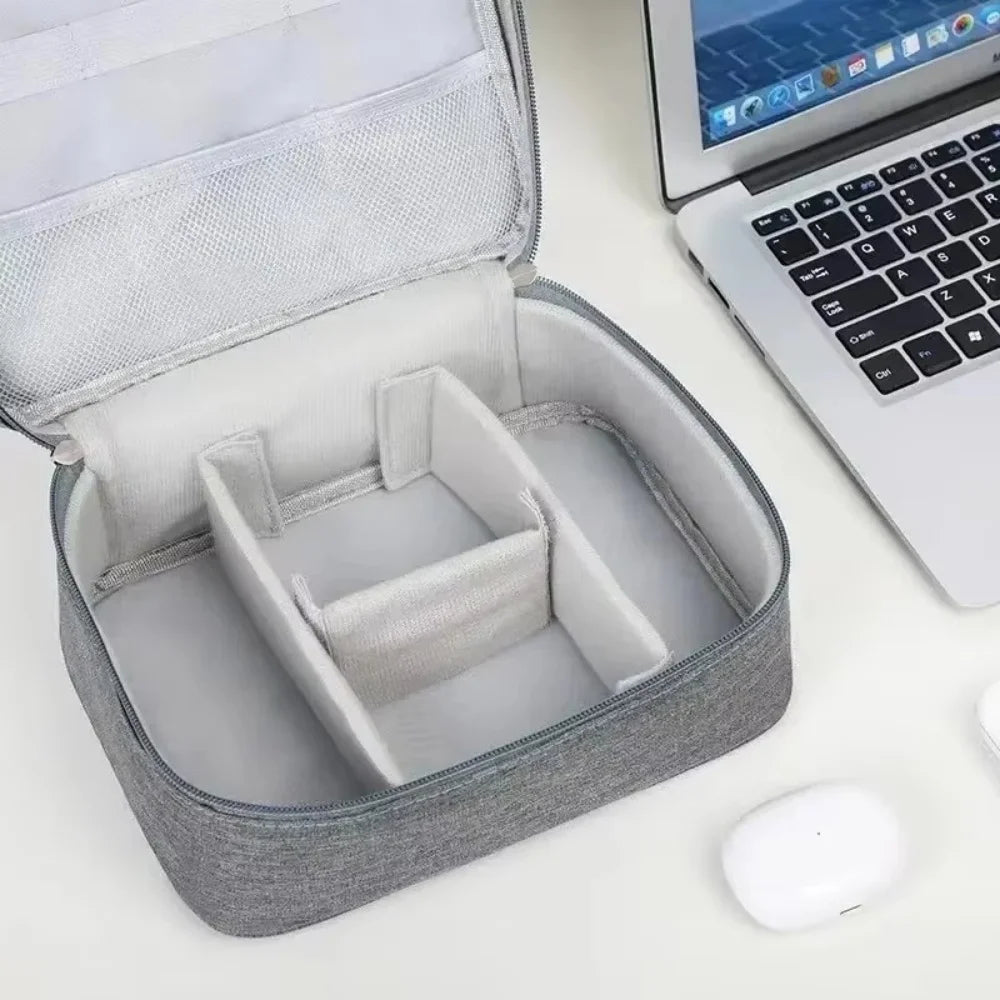Portable Storage Bag Cable Data Cord Organizer Travel USB Gadget Bag Small Electronics SD Card Power Bank Waterproof Storage Bag Qme