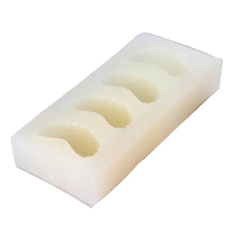 4 Hole Orange Silicone Mold DIY Fruit Cake Mould Aromatherapy Candle Qme