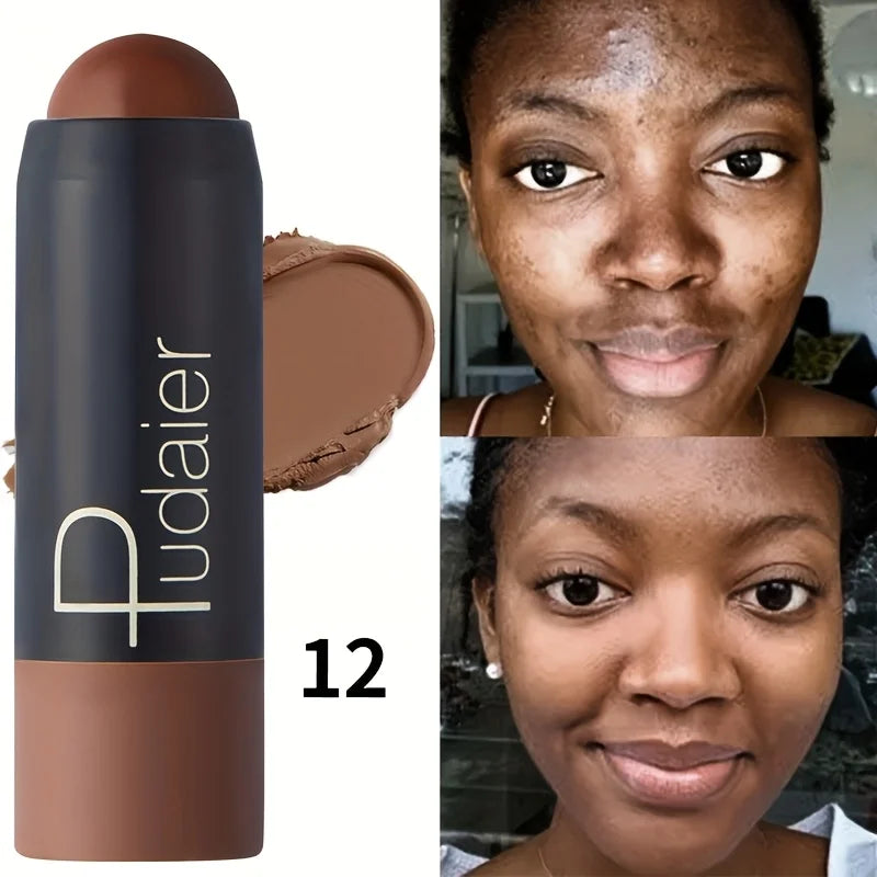 Waterproof Foundation Stick Concealer Long Lasting Sweatproof Natural Qme 12