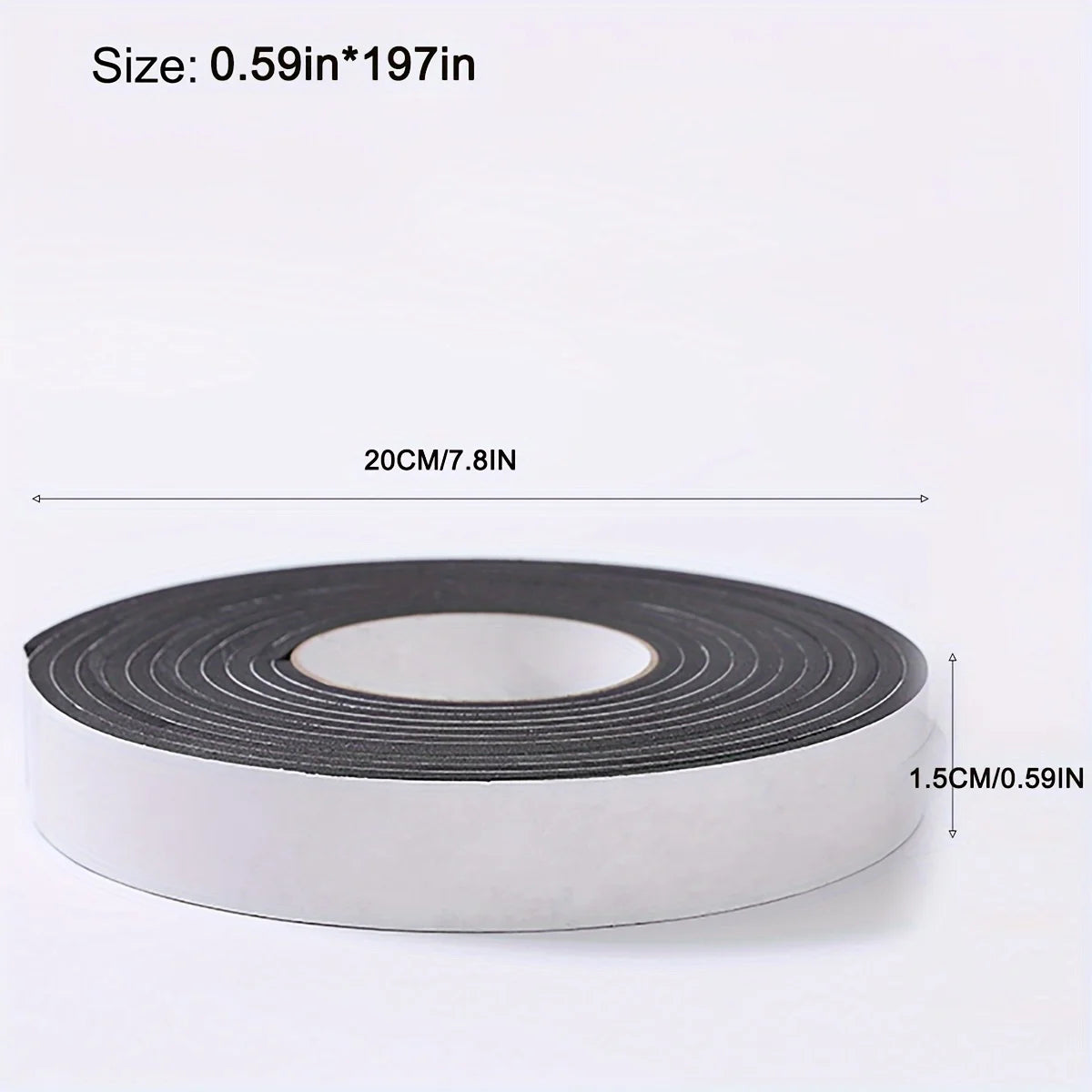 1 Roll Weather Stripping Seal Self Adhesive Seal Strips, Foam Window Glass Door Soundproof Anti Dustproof Gap Warm Sealing Tape Qme