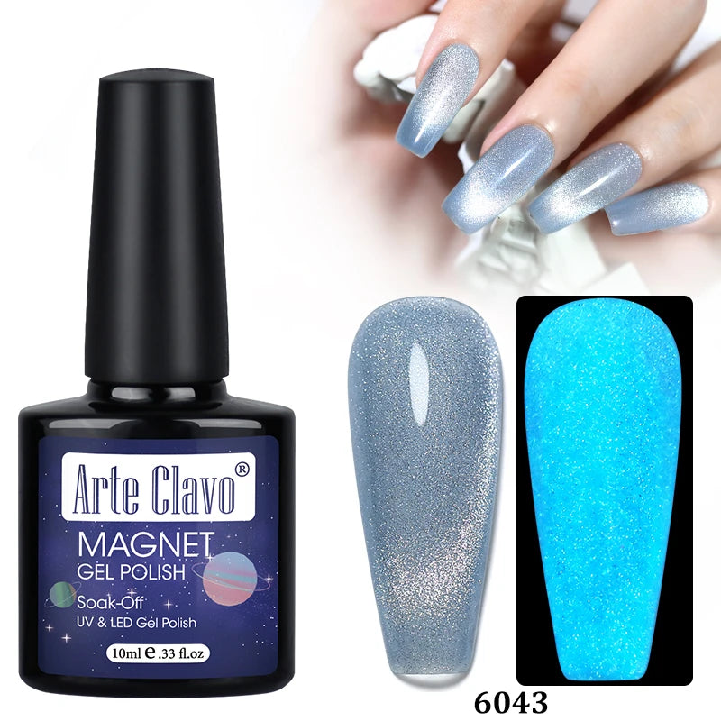 Arte Clavo Shining Transparent Cat Eye Magnetic Gel Unicorn Auroras
