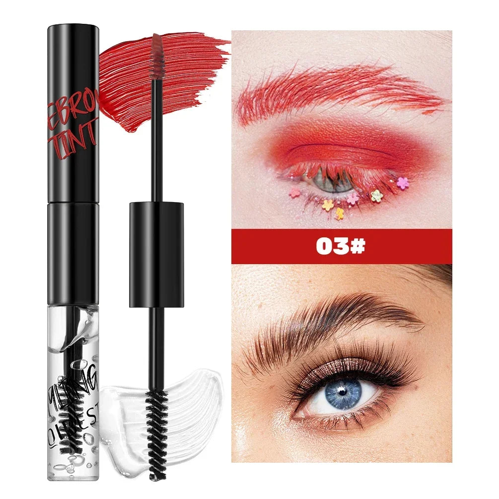 QIBEST Double Ended Transparent Eyebrow Gel And Tinted Eyebrow Cream Mascara Waterproof Long Lasting Eyebrow Makeup Brow Glue Qme 03 China Mainland
