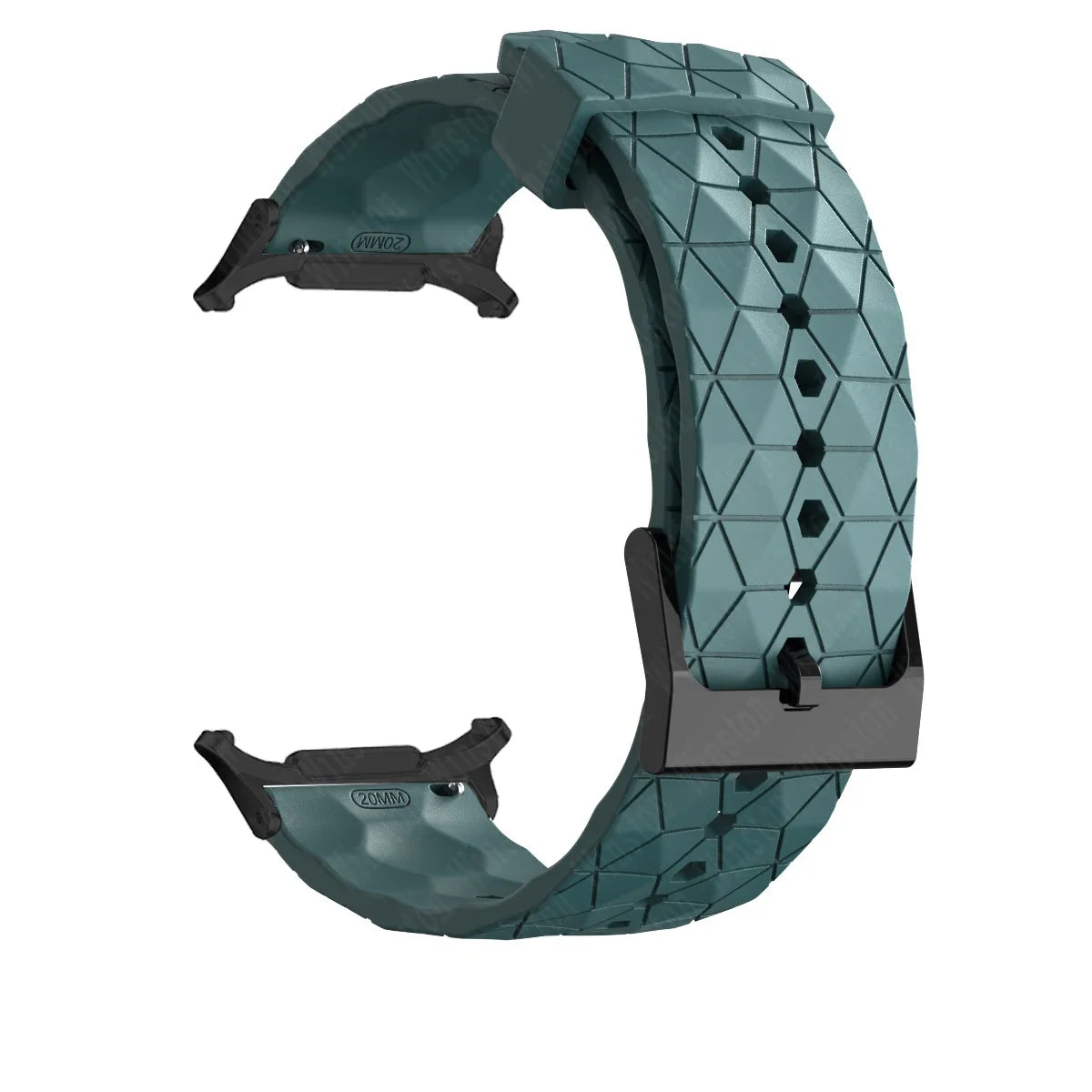 Sports Silicone Strap for Samsung Galaxy Watch 7 Ultra 47mm Soft Watchband Quick Fit Bracelet for Galaxy Watch 7 Ultra Wristband Qme Cyan-B Galaxy Watch 7 Ultra