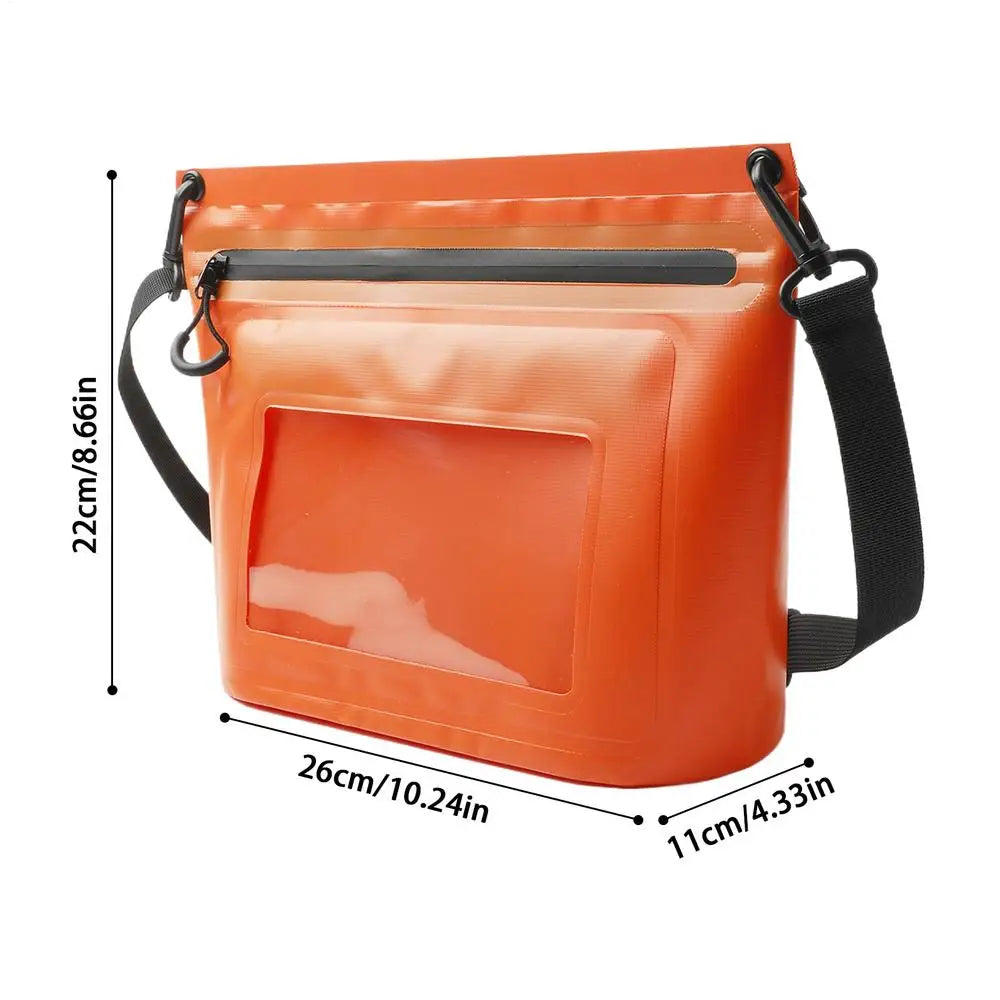 Phone Waterproof Pouch Portable Phone Bag Diving Dry Pack for Adults Men Women Outdoor Camping Hiking Swimming Diving Snorkeling Qme Orange