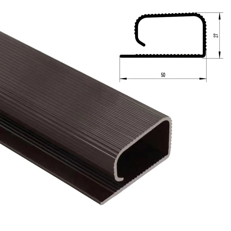 White Cable Protecter No Drilling Under Desk Management Tray Channel Qme Brown