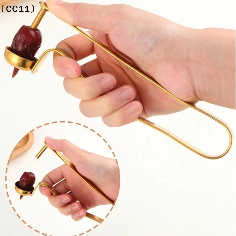Stainless Steel Jujube Cherry Pitter Easy Core Removal Durable Build Qme