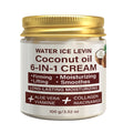 Coconut Oil 6-in-1 Face Cream with Collagen & Aloe Vera, Moisturizing & Firming Qme WHITE 100g