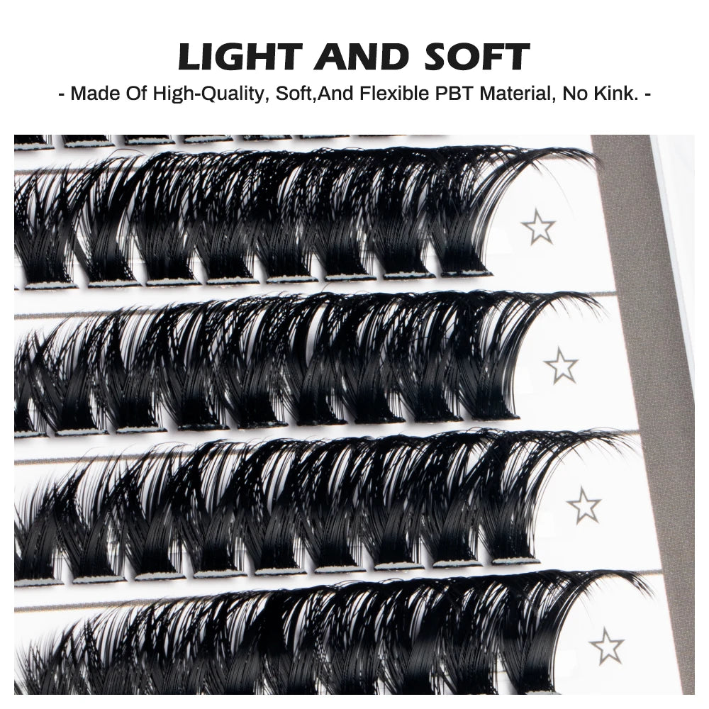 NATUHANA DIY Lash Extension Individual Lashes Cluster Mix Eyelashes Qme