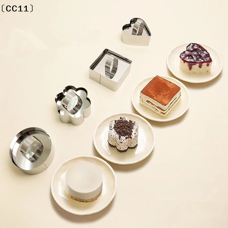 Stainless Steel Mousse Cake Molds Multiple Shapes Easy Demold Design Qme Default Title
