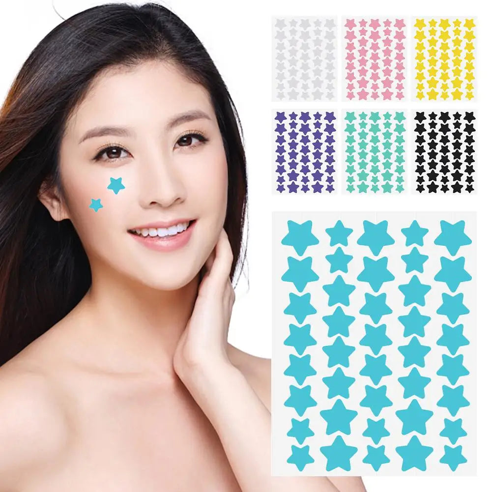 Star Acne/Pimple Patch, Yellow Star Shaped Acne Absorbing Cover Patch, Invisible Hydrocolloid For Face Acne Dots Qme