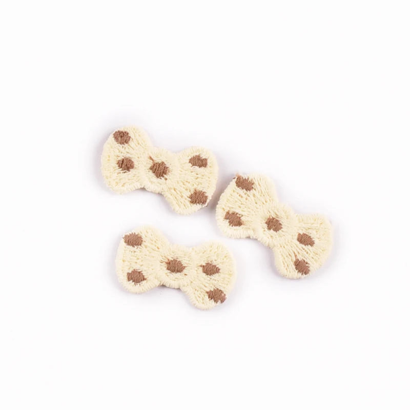 20pcs 16-35mm Mix Bow Shape Personality Appliques For Clothing Bag Decoration DIY Sewing Accessory Patch Without Gum cp4185 Qme 20pcs 2.6x1.6cm 1