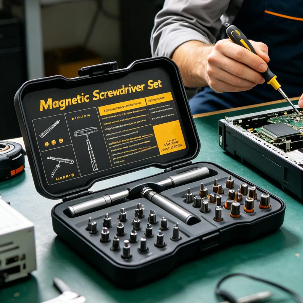 Screwdriver Ratchet Set 24-in-1 Magnetic Hex Wrench Maintenance Tool Electrician Screwdriver Set For Automotive Home Garage Qme