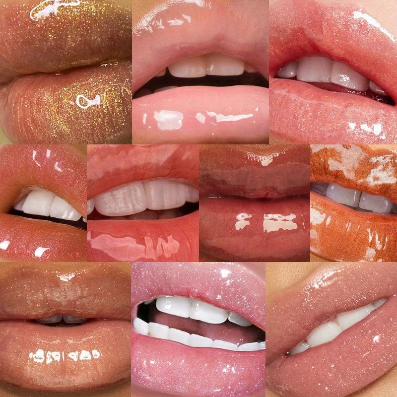 Shimmer Lip Oil Tinted For Fuller Lip Effect, Collagen Lip Gloss, Moisturizing Lip Care Extreme Volume Lip Essence Lips Enhancer Qme