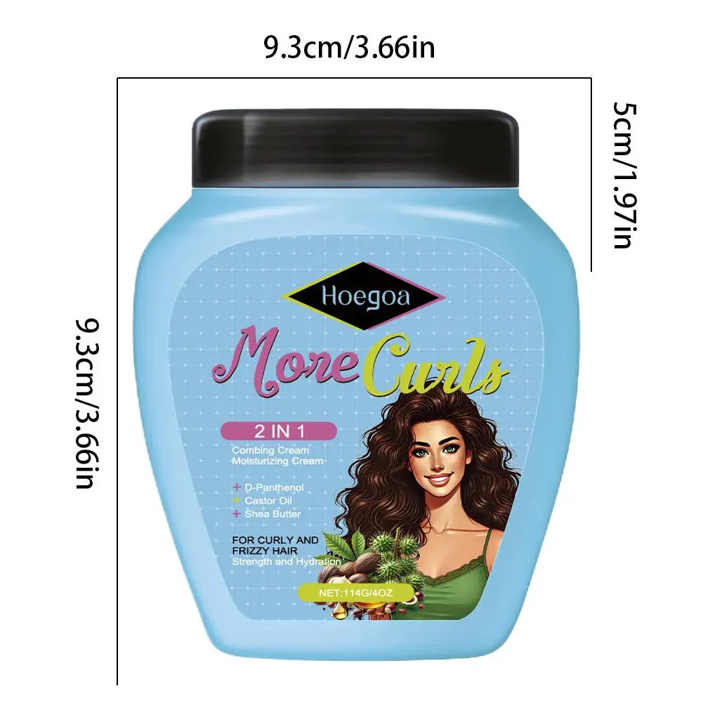 Leave-In Conditioner For Curl And Dry Hair Non-stick Hydrates Moisturize Shiny Nourishing Smoothing Anti-Frizz Care Cream Qme