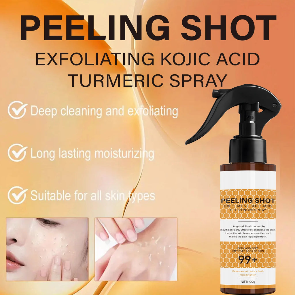 Peeling Shot with Retinol & Bee Venom - Moisturizing & Exfoliating Formula for Softer, Confident Skin Qme