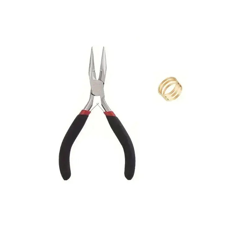 Jump Rings & Tool Kit 1200PCS with Lobster Clasps Pliers Tweezers for Handmade Jewelry Creation Qme