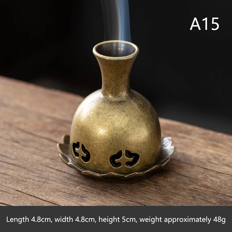 Yoga Meditation Bedroom Ambiance Home Decor Brass Incense Burner Qme A15