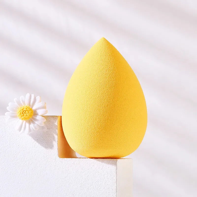 Peach Water Drop Gourd Makeup Sponge Professional Cosmetic Puff for Foundation Concealer Cream Make Up Blender Soft Sponge Qme Drop-Yellow