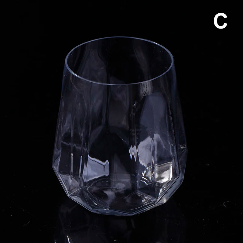 9 Plastic Champagne Flutes Stemless Glasses Toasting Drinkware Party Qme C