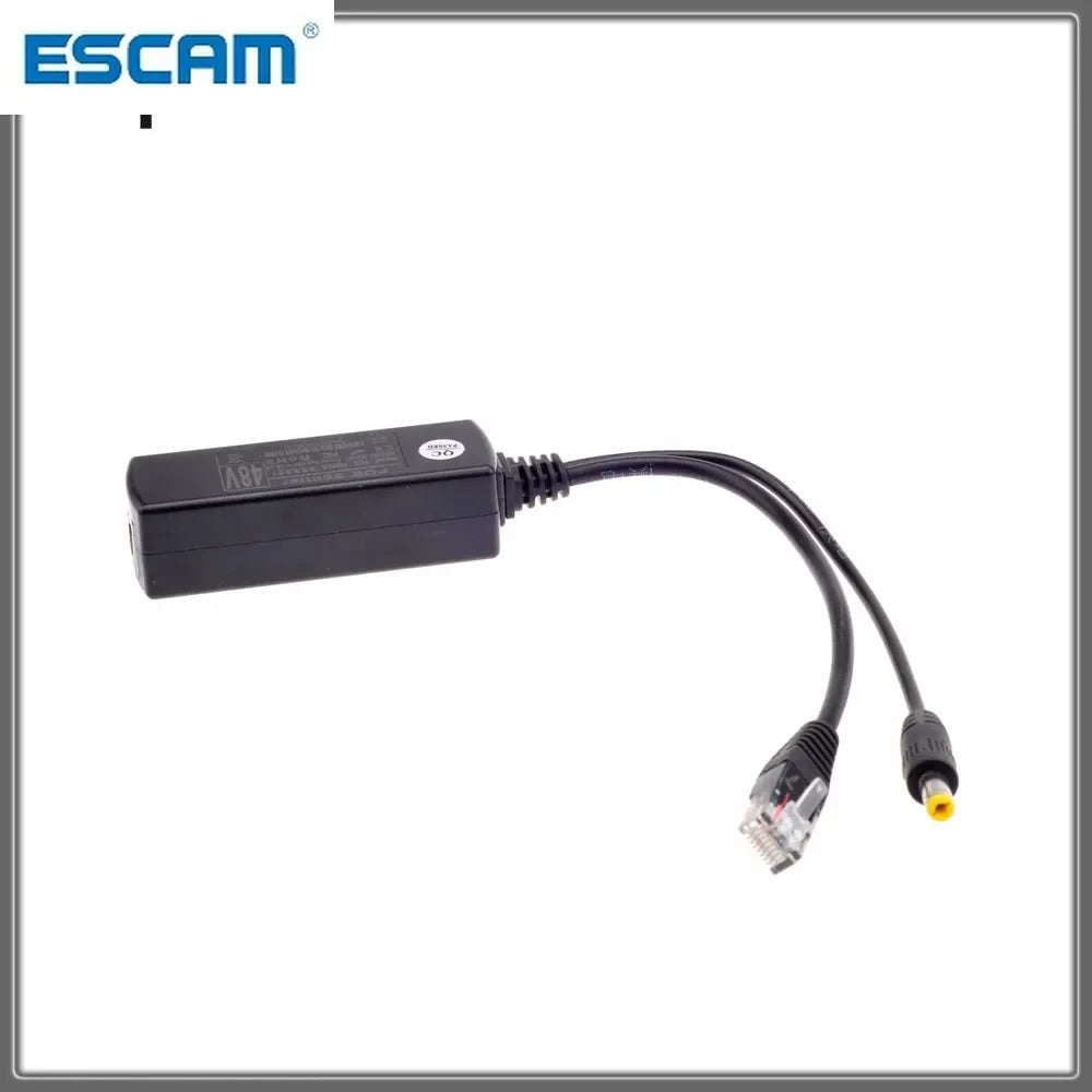 POE Switch IEEE802.3af 48V input 12V output 15.4W POE Splitter 100meters POE camera nvr without power adaper Qme
