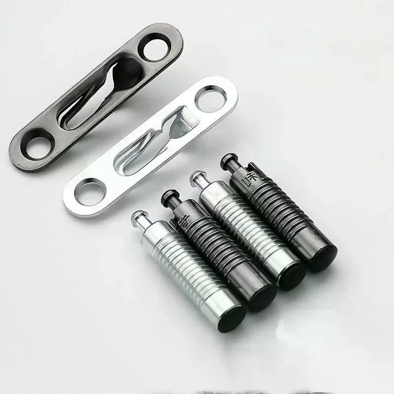 5 Set Elastic Invisible Connector Panel Furniture Connectors Cabinet 2-in-1 Fixed Component Household Hardware Accessories Qme