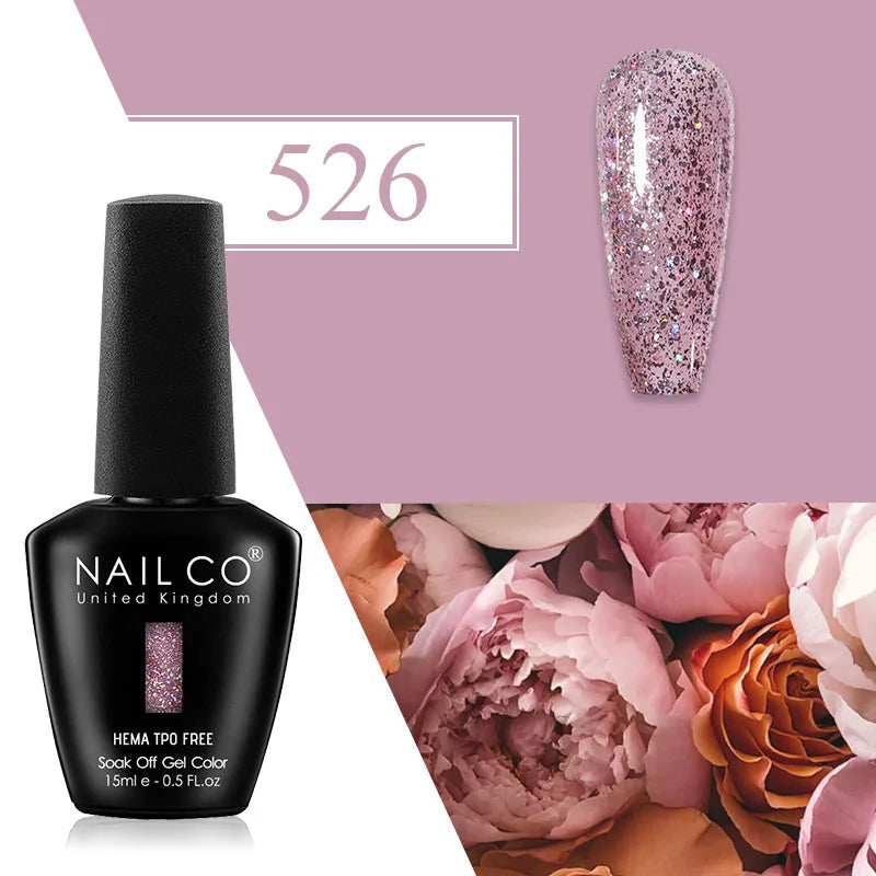NAILCO Plum Gel Nail Polish Matte Coat Autumn Winter Semi Permanent