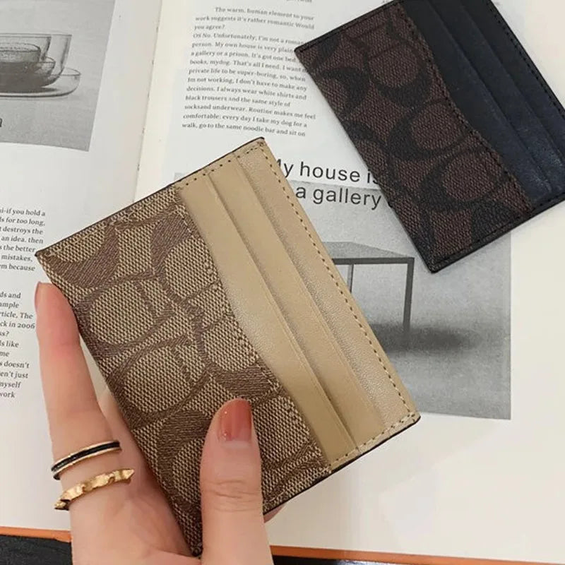 Multi-function Card Holder Luxury Design Wallets Women PU Leather Qme