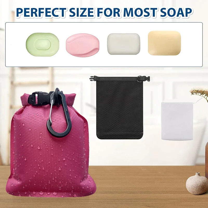 Waterproof Soap Bar Case Dish Bathroom Sealed Tableware Soap Holder Multi-functional Travel Storage Bag For Outdoor Travel Qme