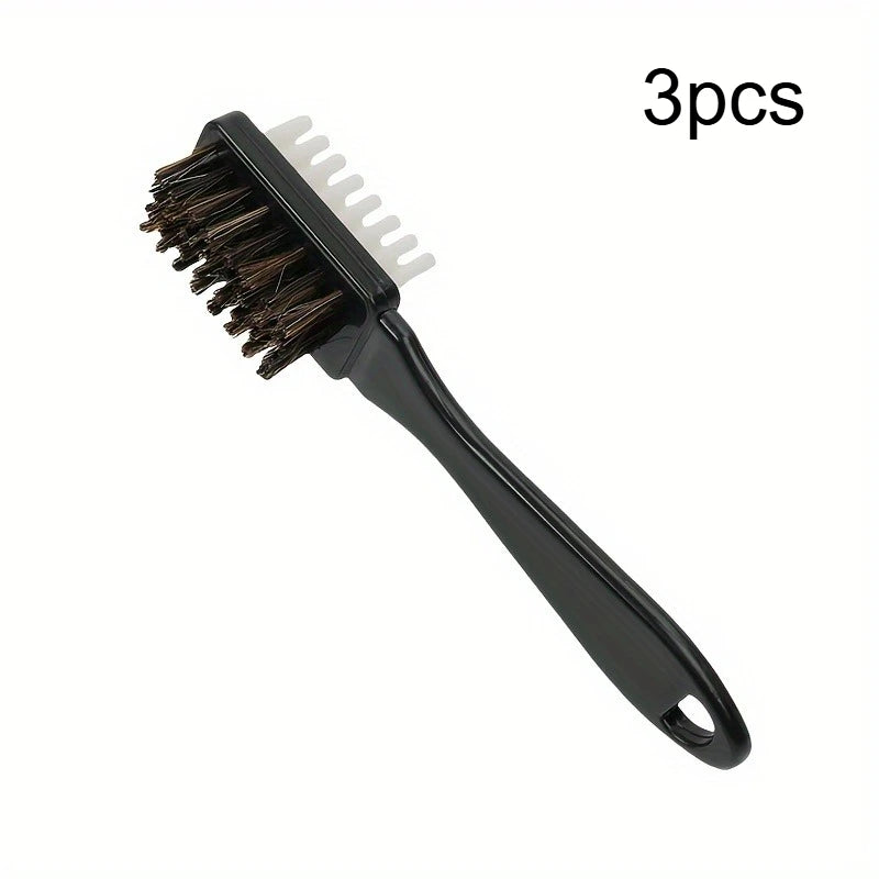 2 In1 Shoe Cleaning Brush Double Head Design Brush Plastic Handle Sneaker Boot Stain Dirt Remover Brush For Leather Canvas Shoes Qme 3pcs