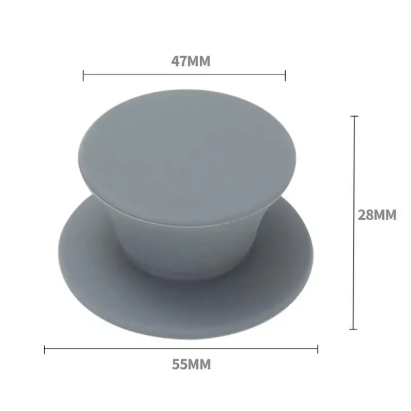 1/2/3PCS Silicone Universal Pot Lid Knob Pot Handle Replacement Kitchen Cookware Cover Knobs for Pan Lid Kitchen Accessories Qme 1PC Grey